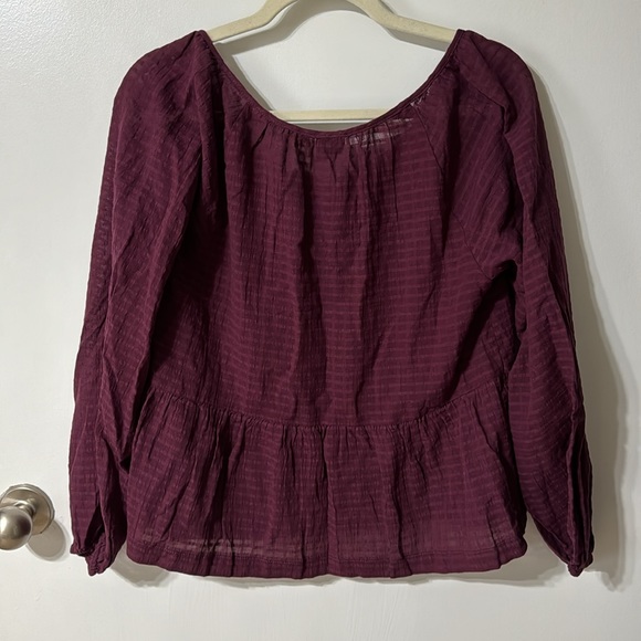 Gap Tie Front Peplum Top - Picture 6 of 9